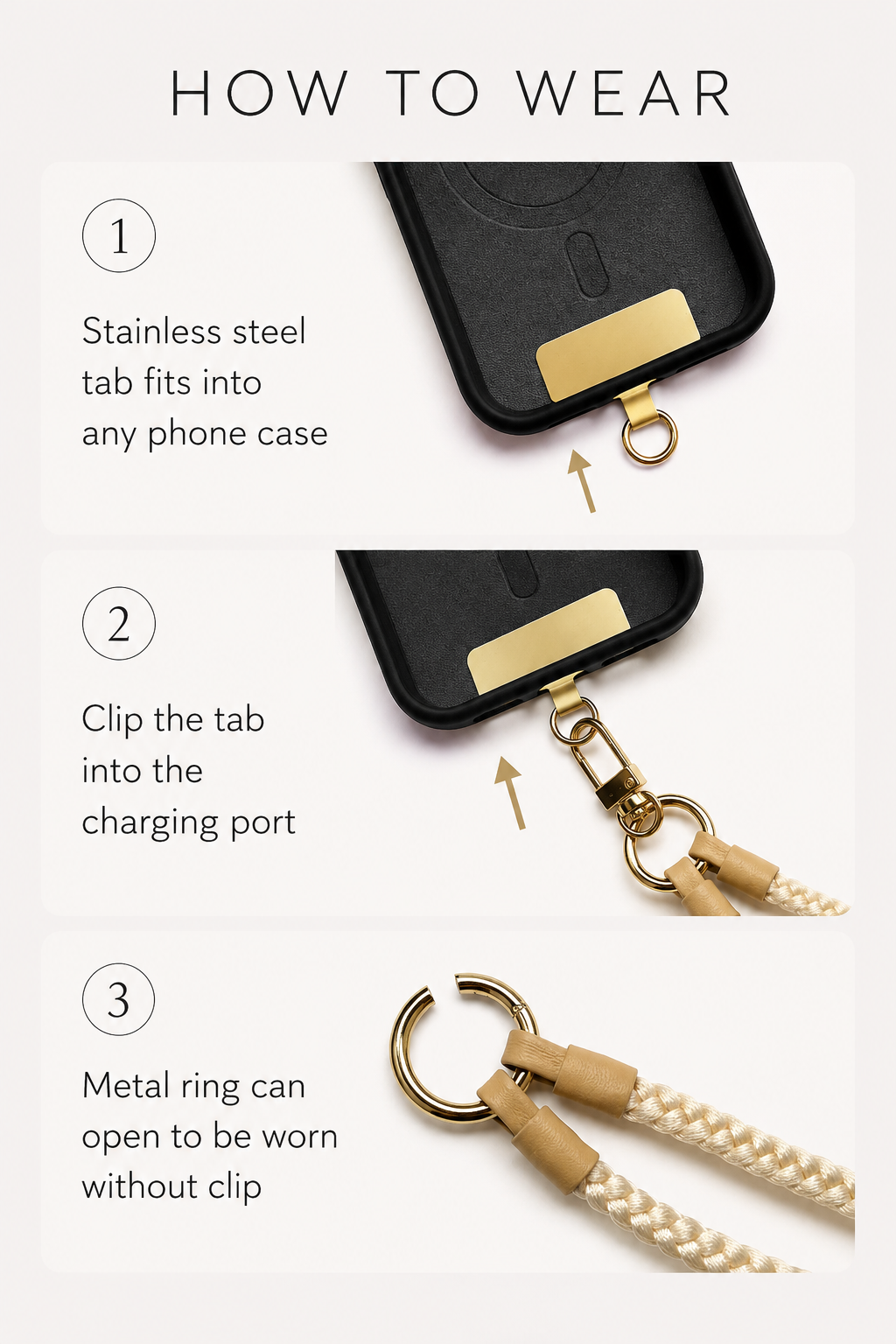 Fringe Leather Phone Adornment