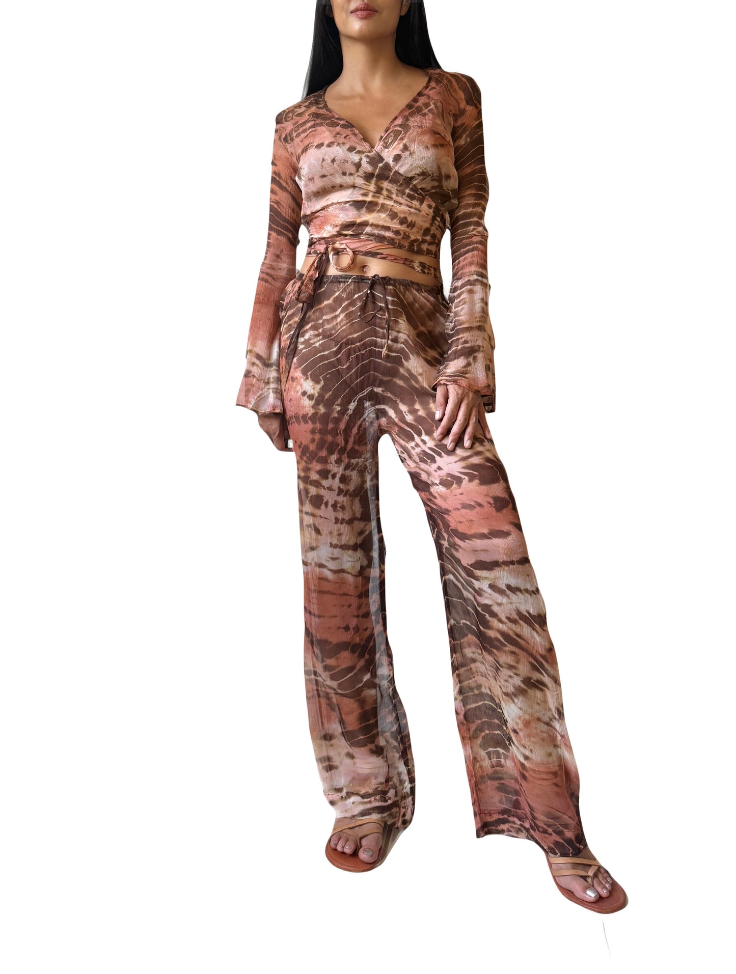 Clo Pants Set in Rose Rust