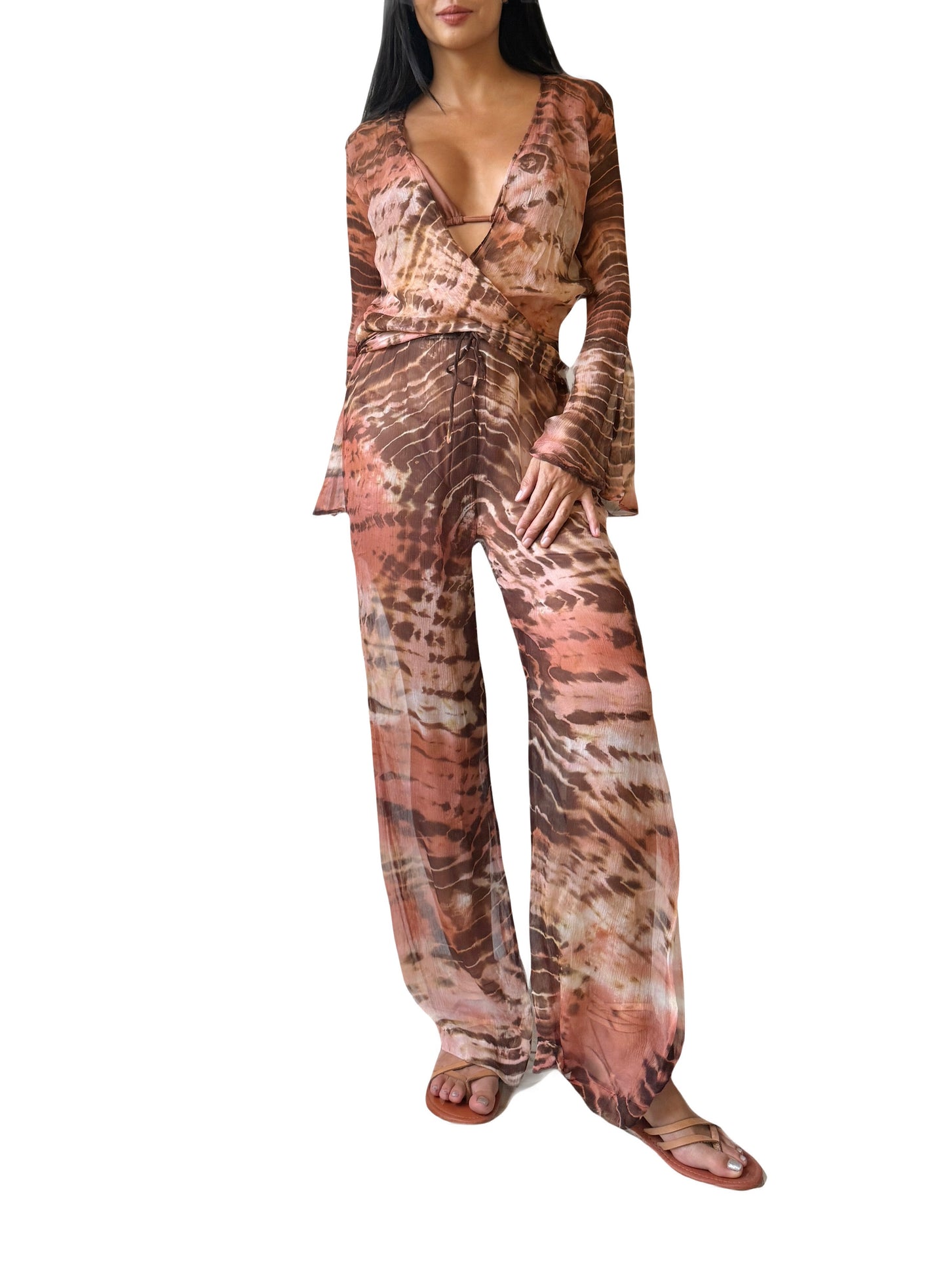 Clo Pants Set in Rose Rust