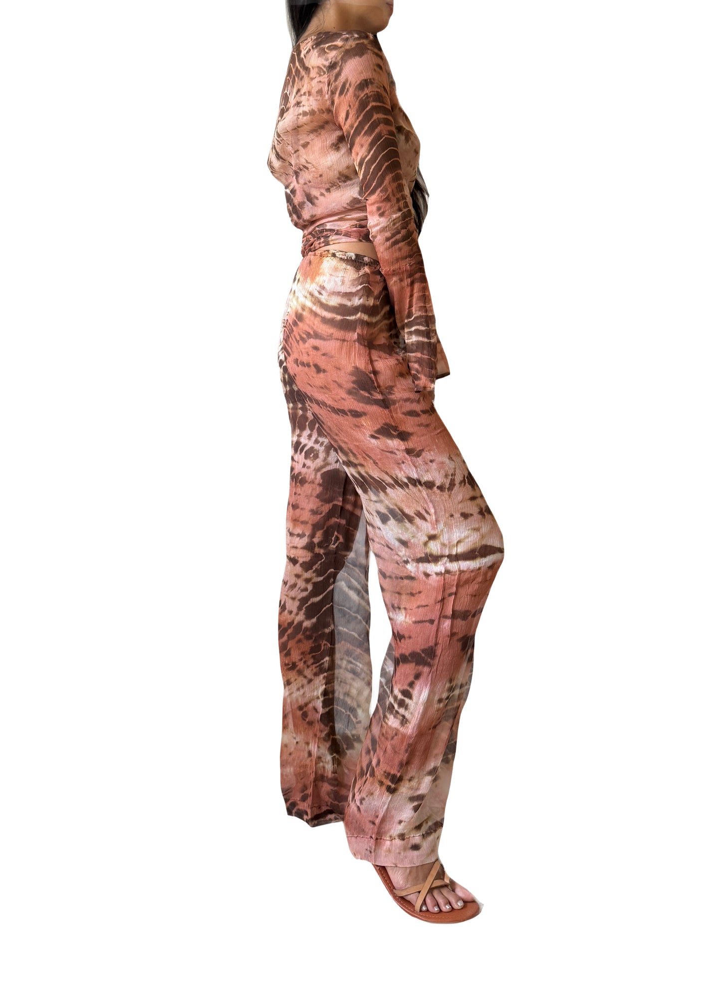 Clo Pants Set in Rose Rust
