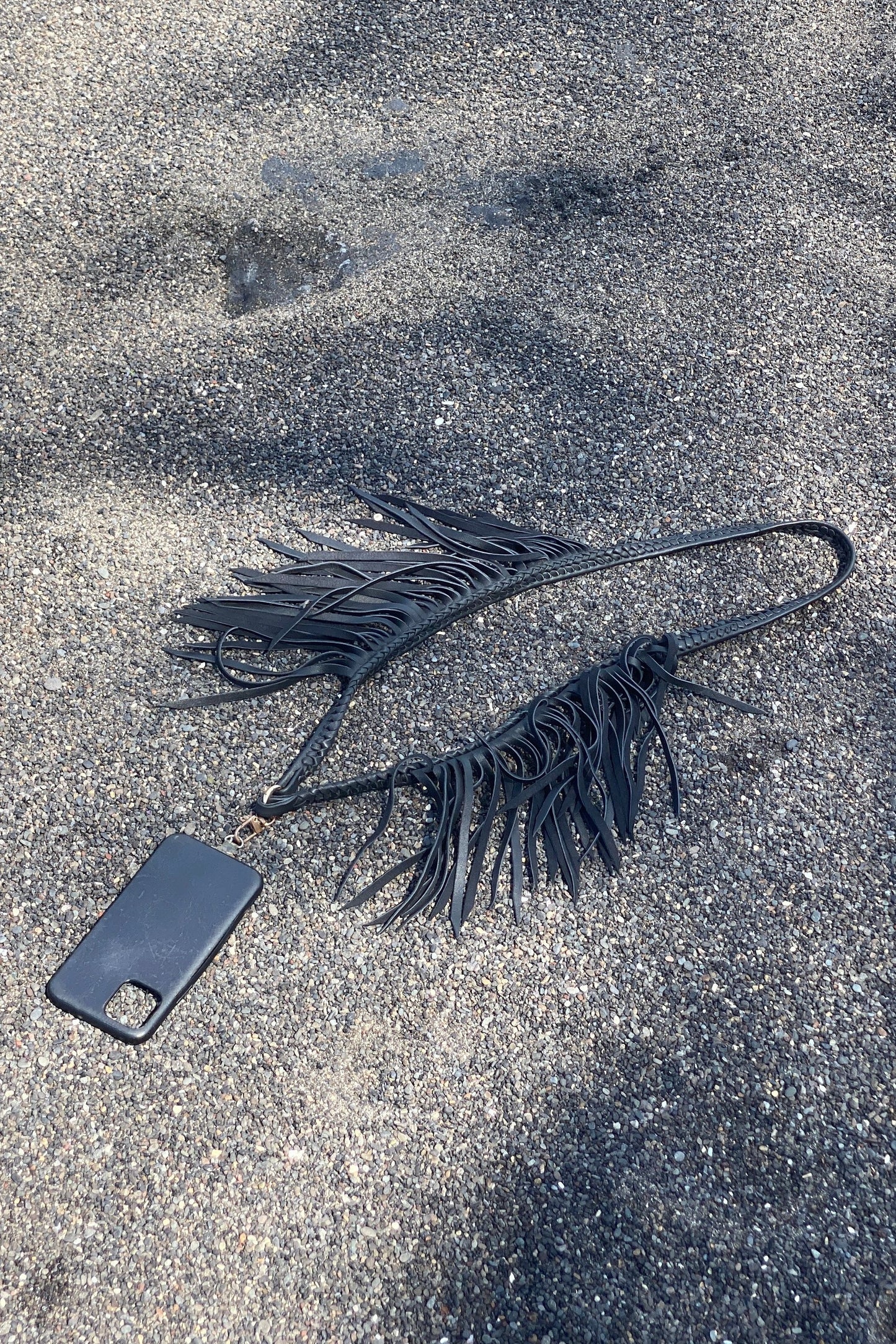 Fringe Leather Phone Strap - many colors