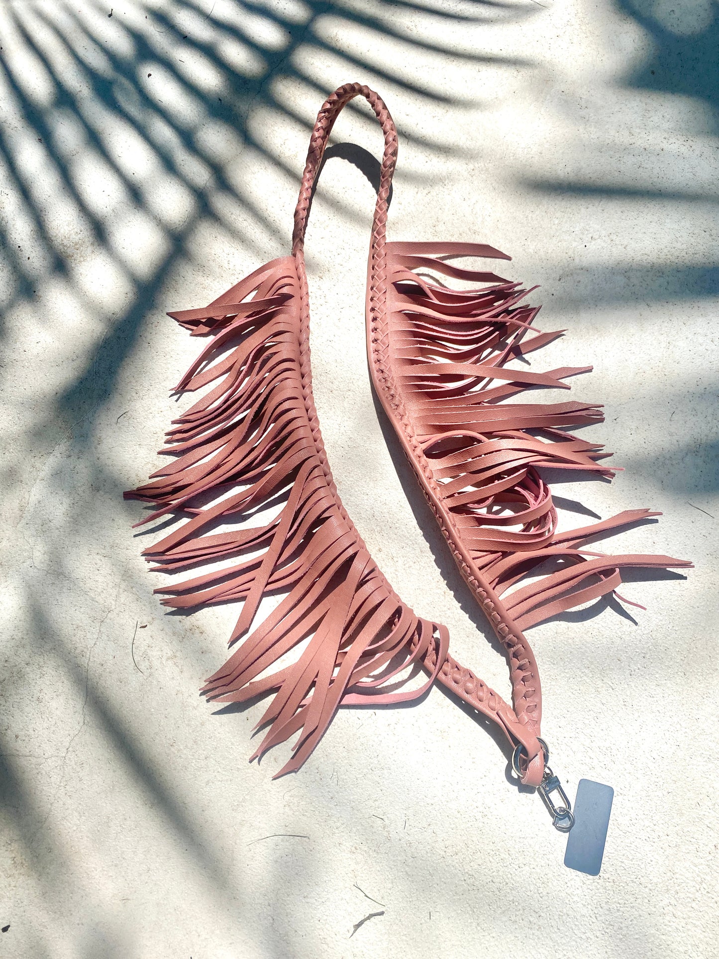 Fringe Leather Phone Strap - many colors