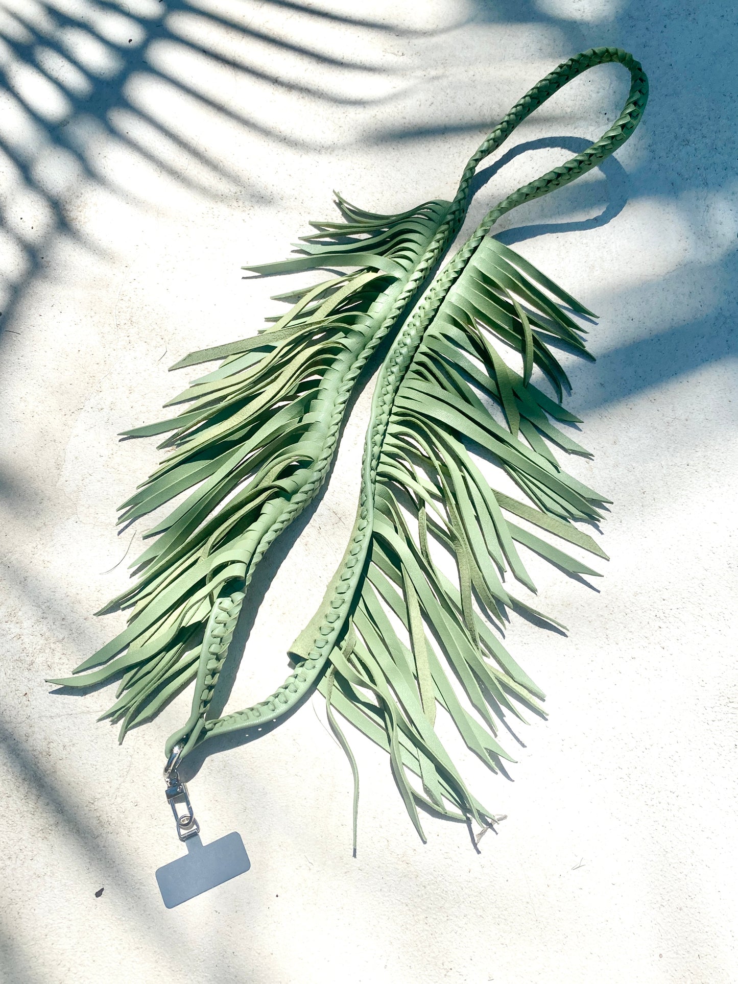 Fringe Leather Phone Strap - many colors
