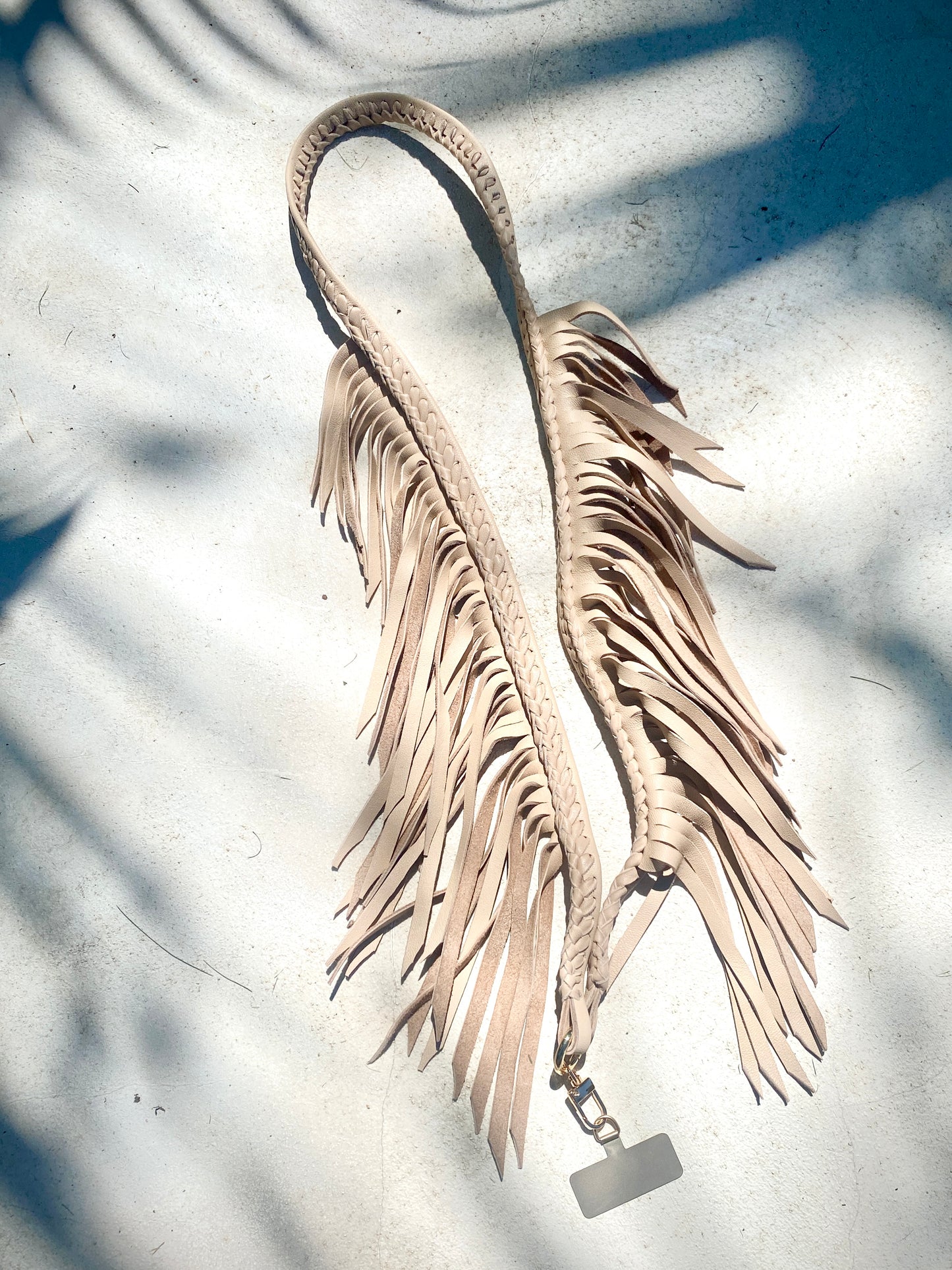 Fringe Leather Phone Strap - many colors