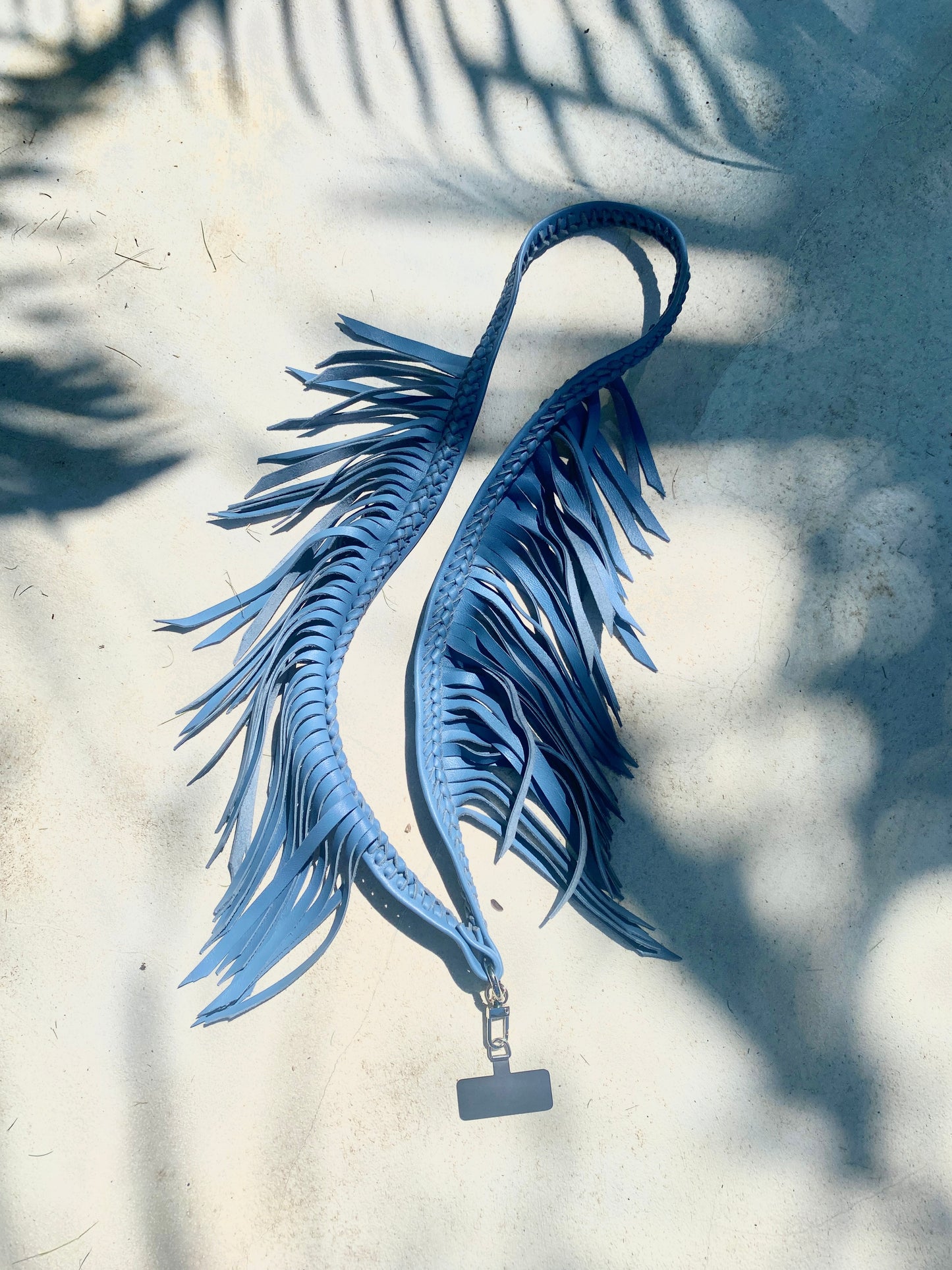 Fringe Leather Phone Strap - many colors