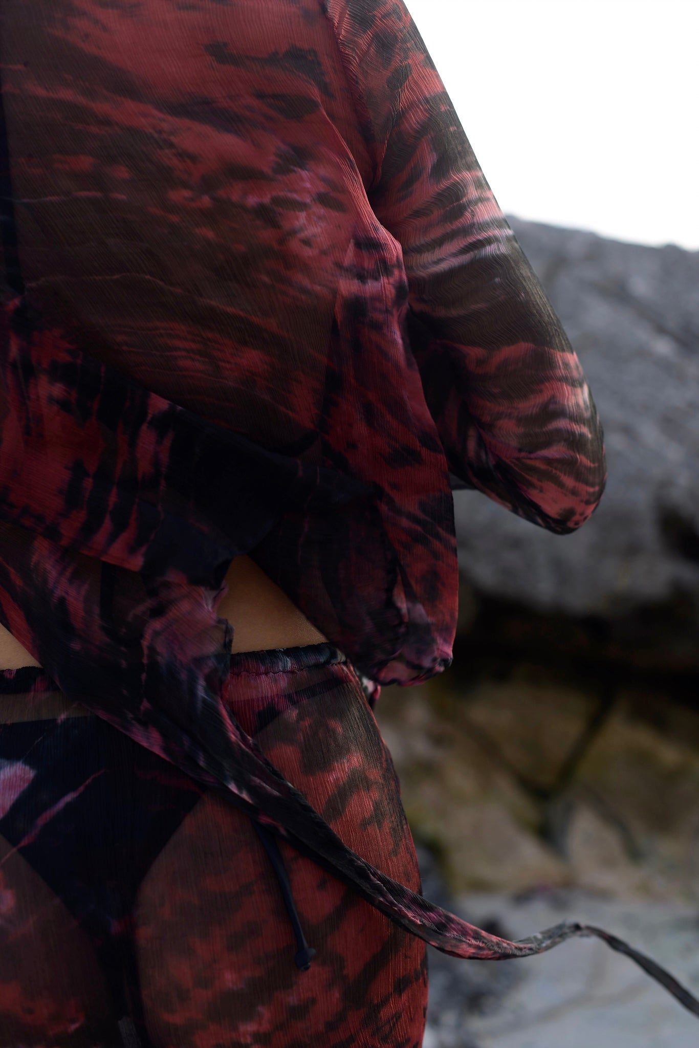 Clo Pants Set in Maroon