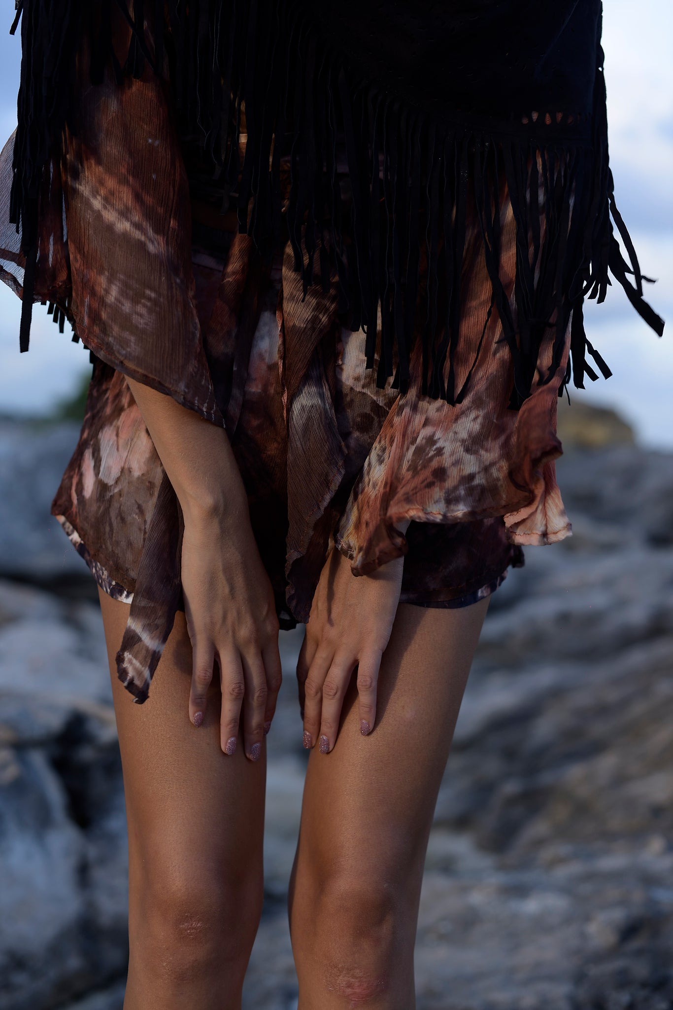 Hera Chiffon Set in Rose Rust
