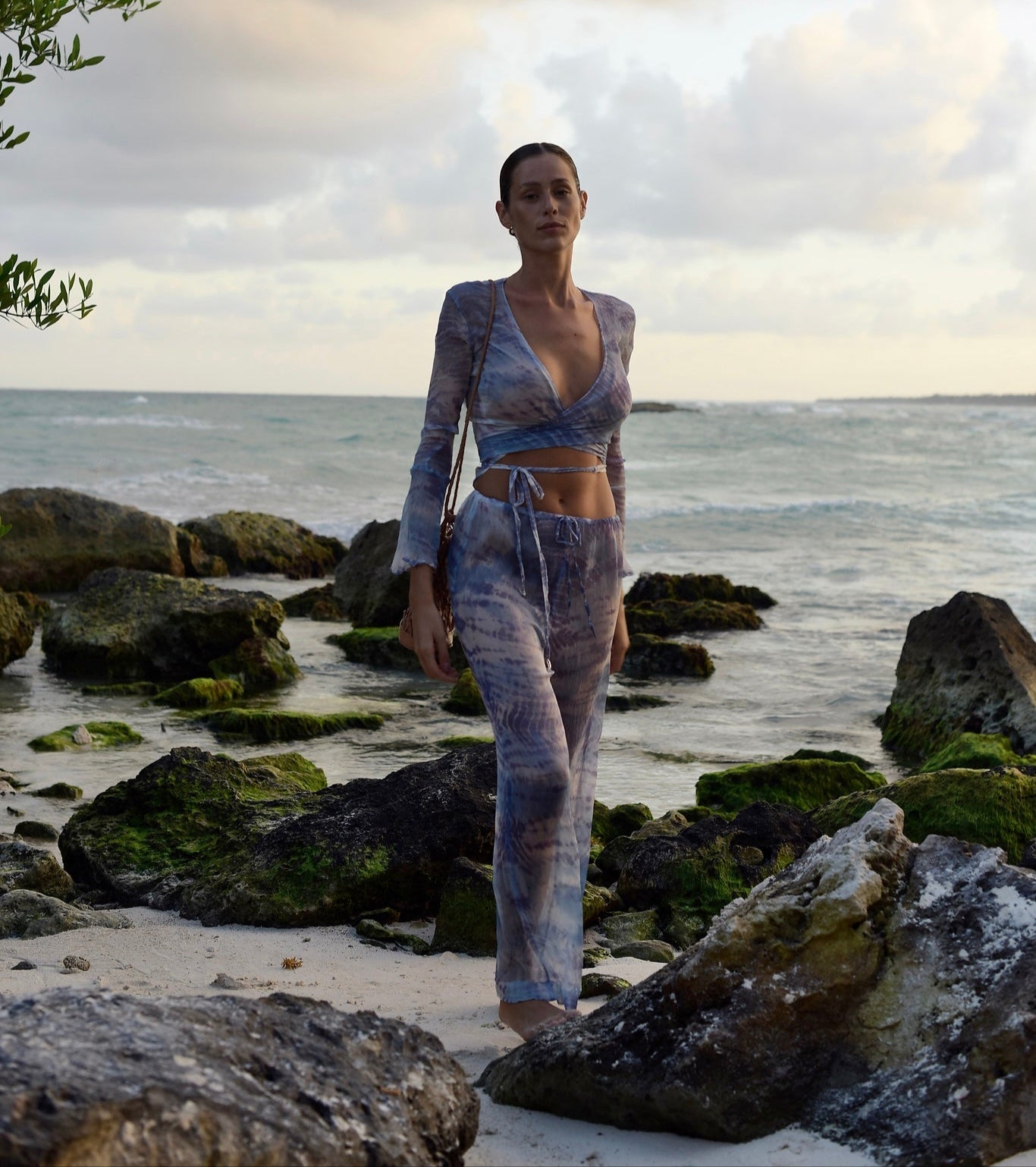 Clo Pants Set in Sky Blue