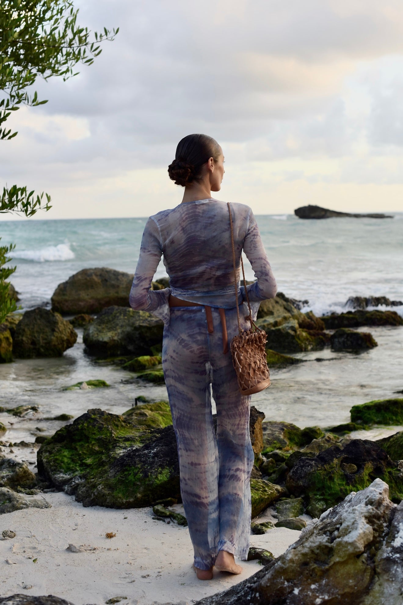 Clo Pants Set in Sky Blue