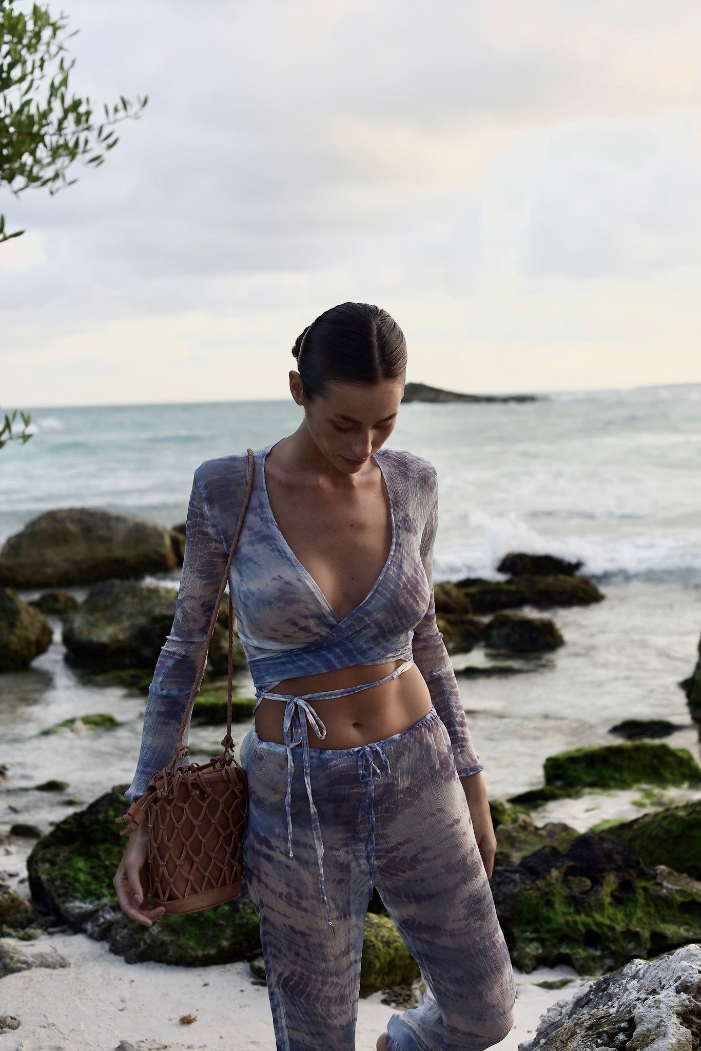 Clo Pants Set in Sky Blue
