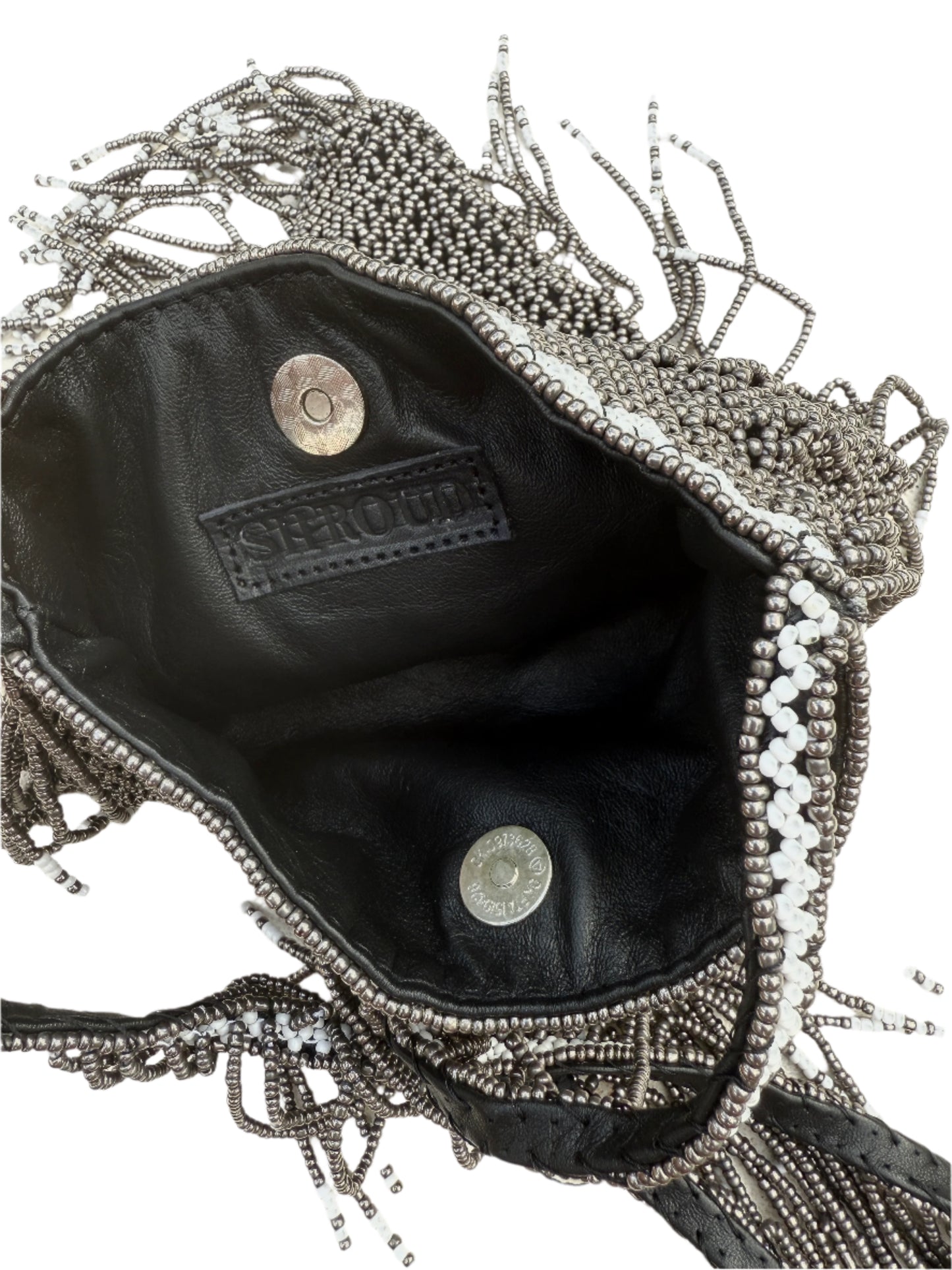 Caye Beaded Bag - Silver