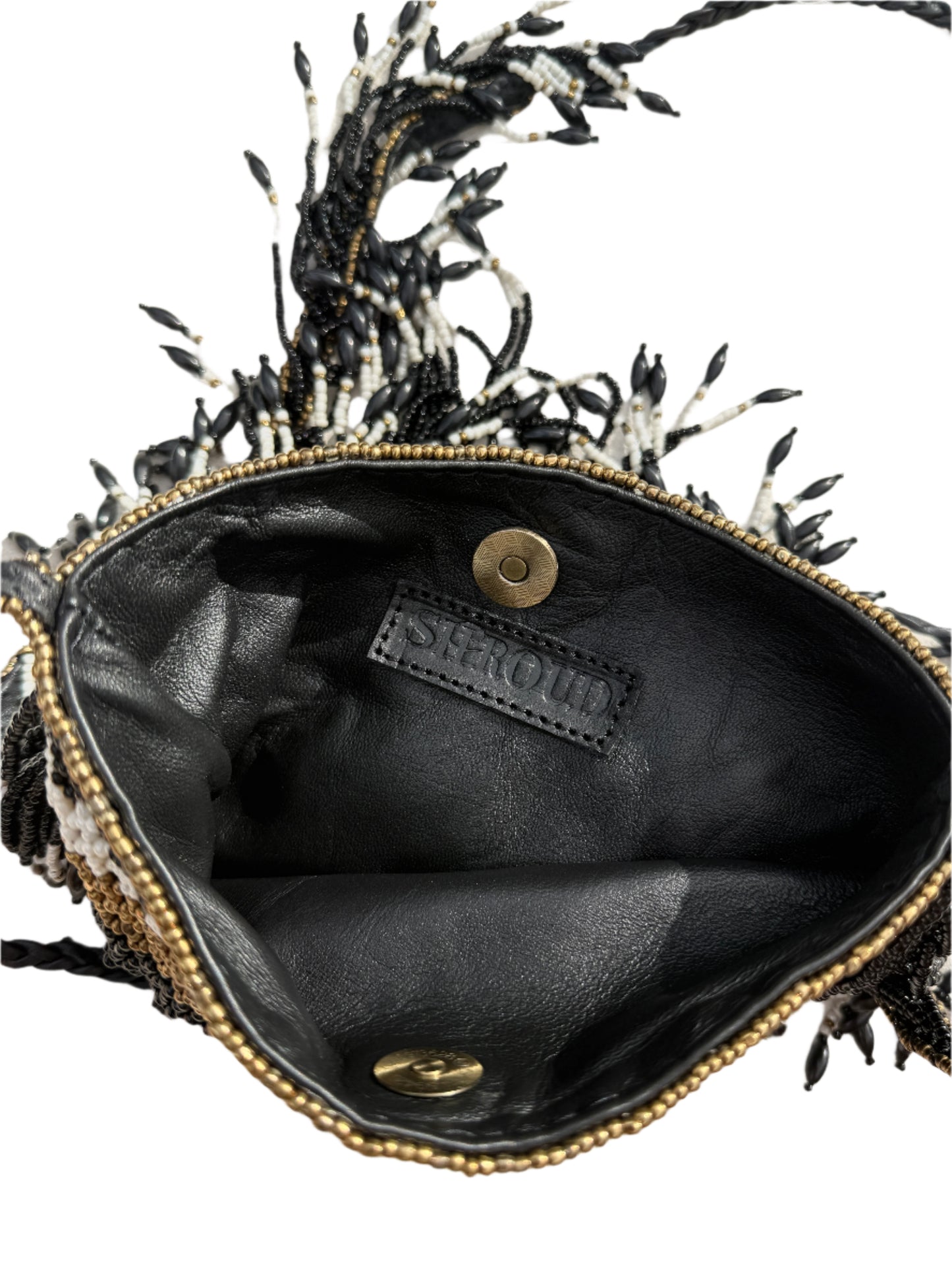 Caye Beaded Bag - Black