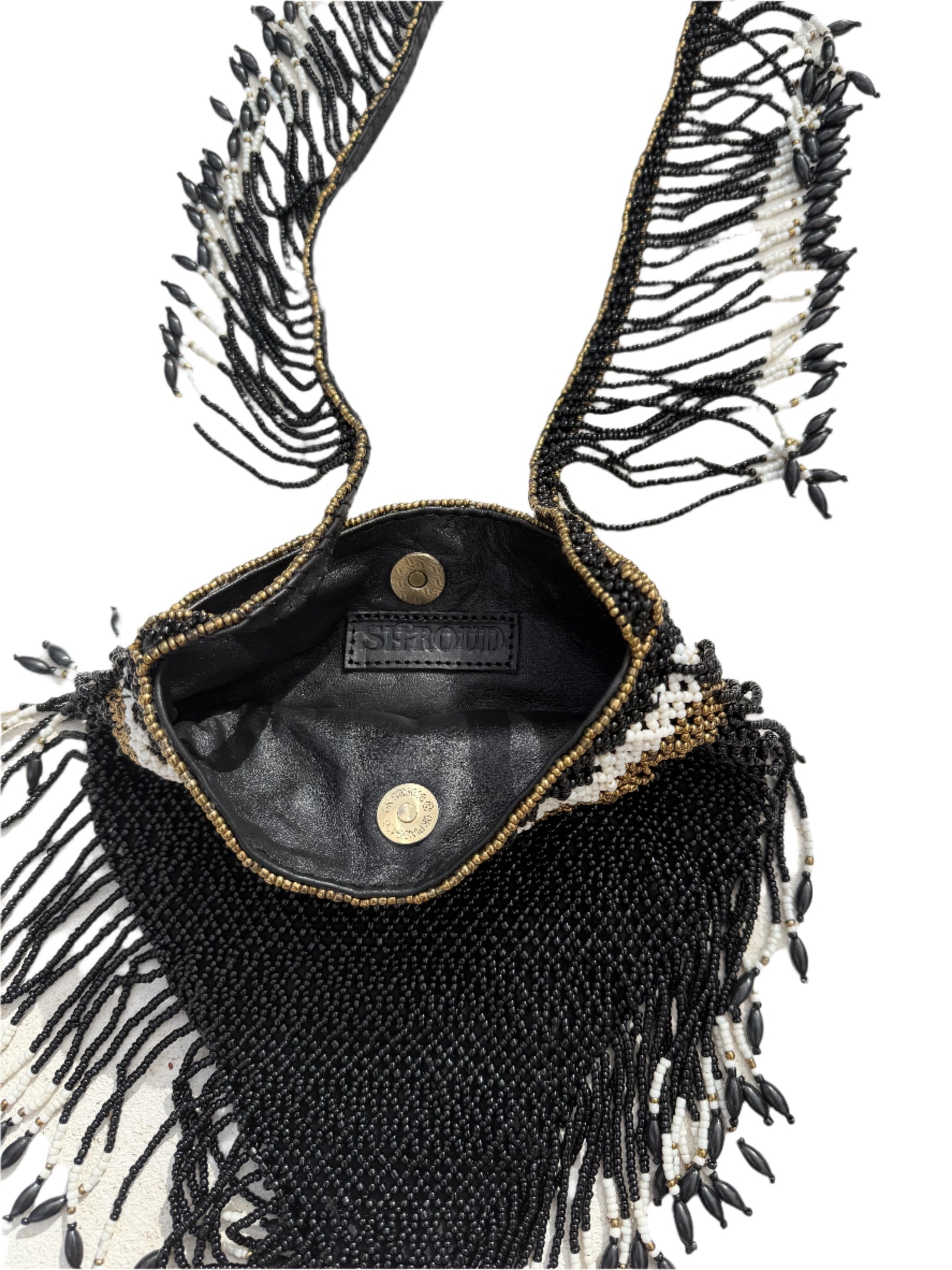 Caye Beaded Bag - Black
