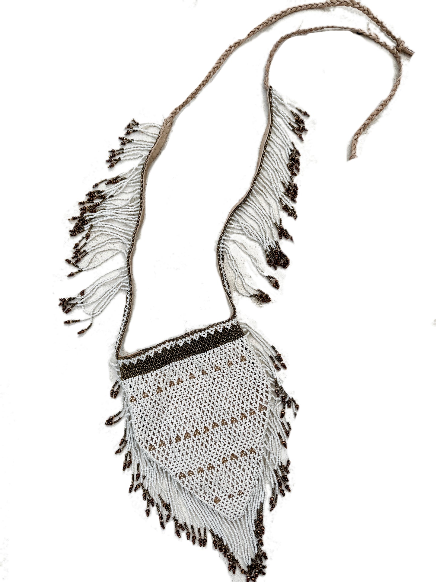 Caye Beaded Bag - Pearl White