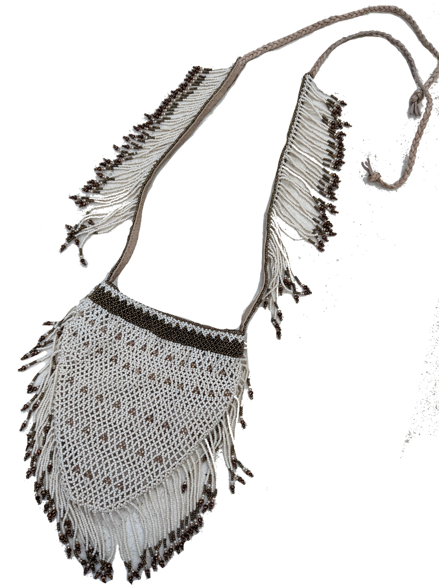 Caye Beaded Bag - Pearl White