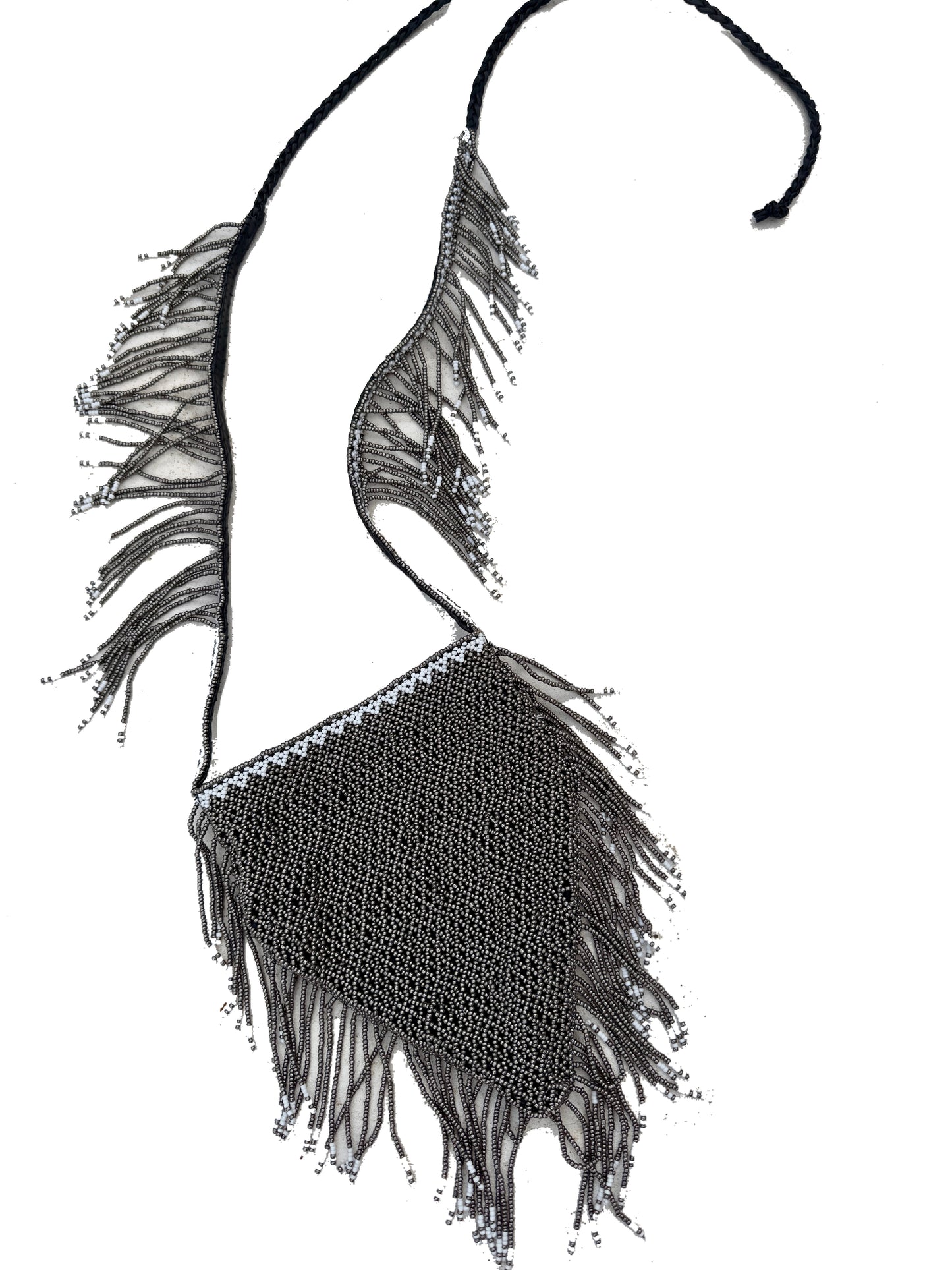 Caye Beaded Bag - Silver