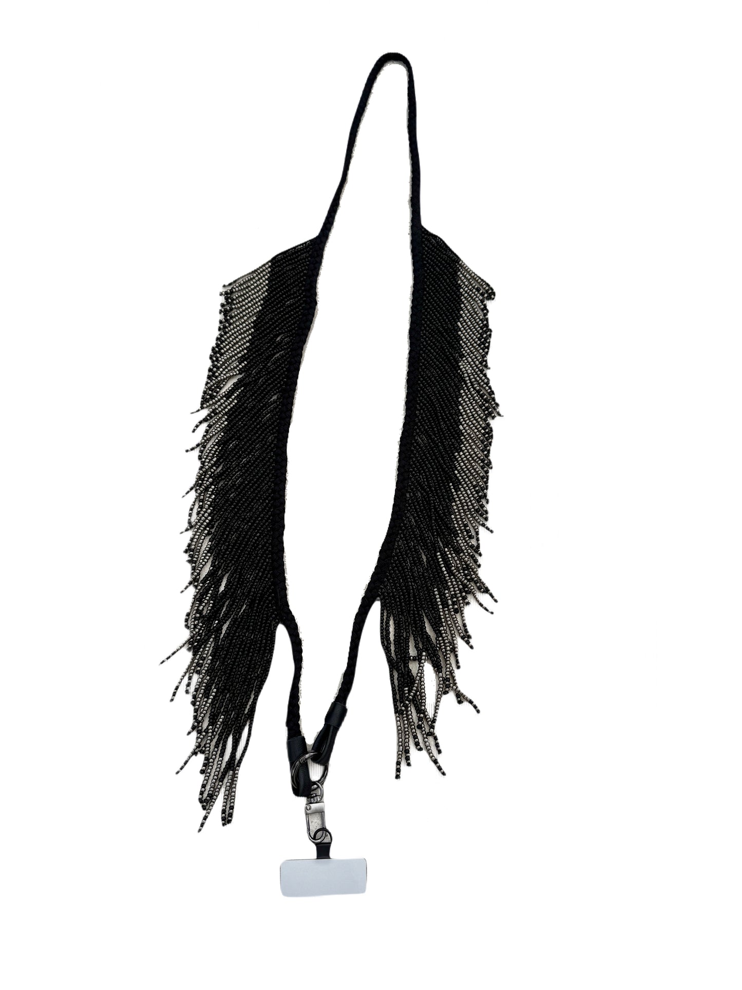 Beaded Fringe Phone Strap Necklace