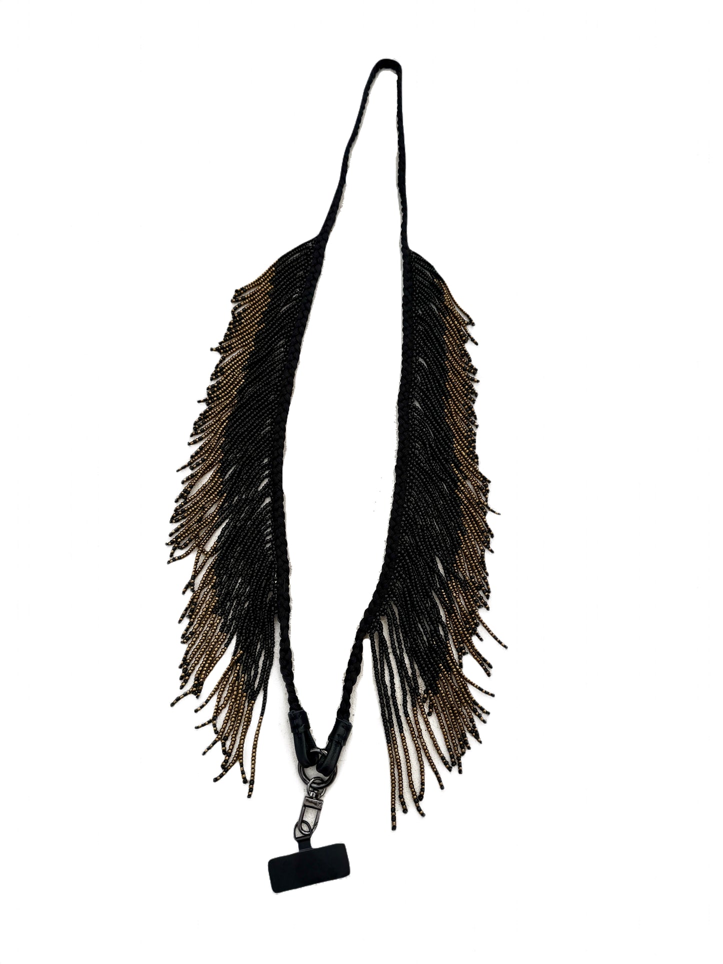 Beaded Fringe Phone Strap Necklace