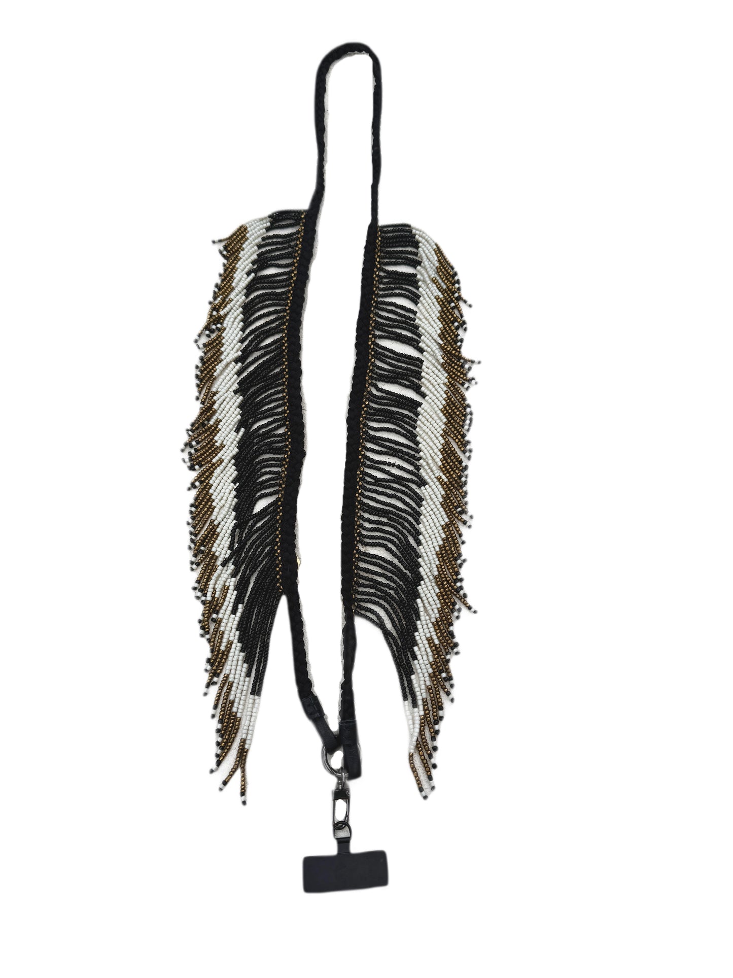 Beaded Fringe Phone Strap Necklace