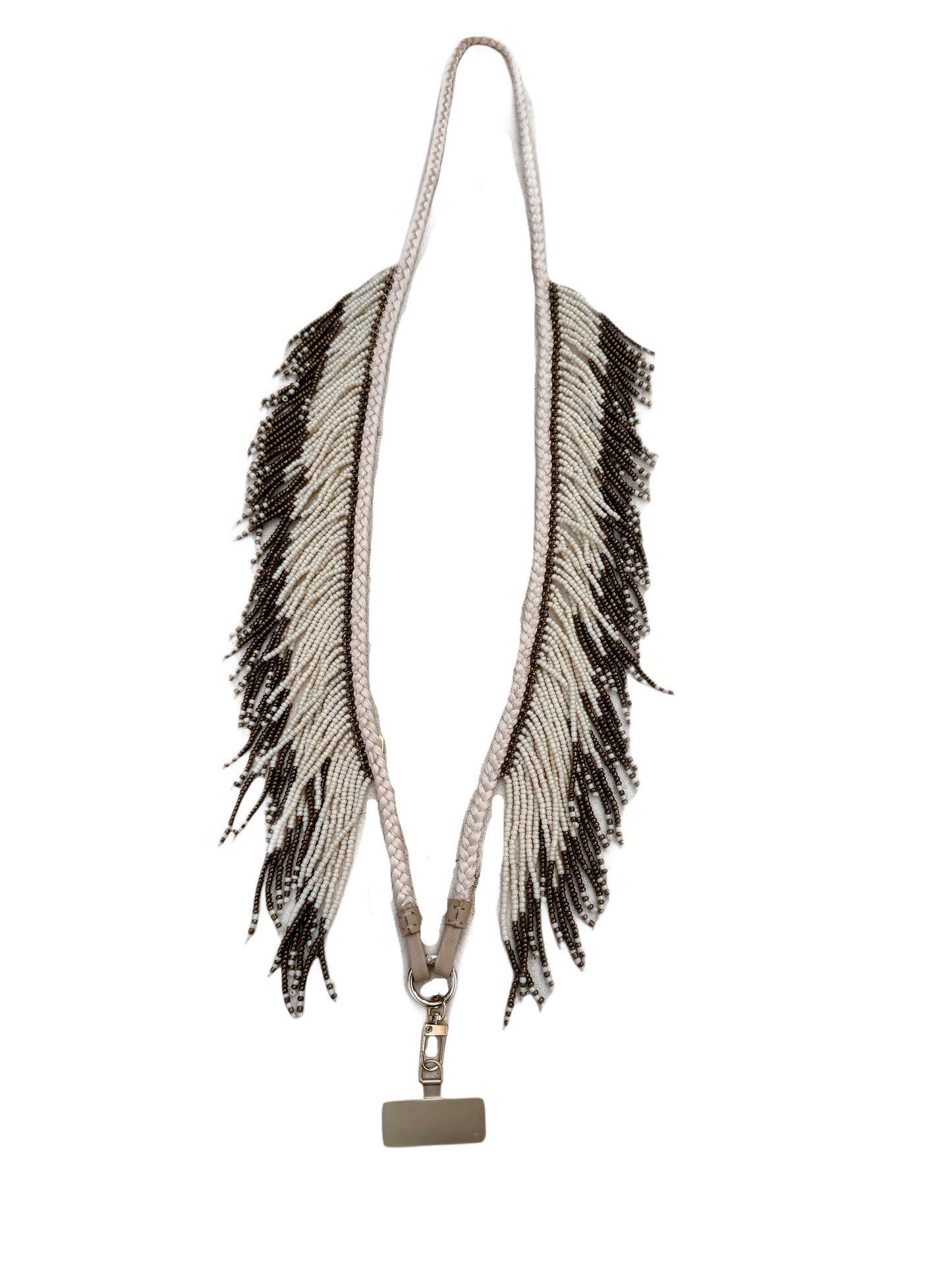 Beaded Fringe Phone Strap Necklace