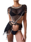 Aya Beaded Top in Black