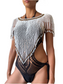 Aya Beaded Top in Bright White