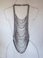Silver Beaded Halter