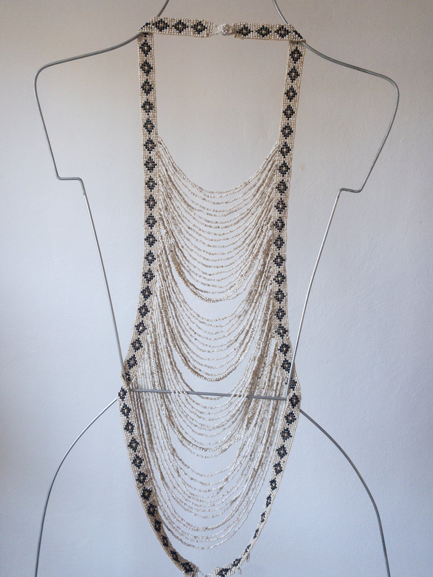 Natural Beaded Halter