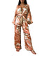 Mar Silk Pants Set in Rose Rust