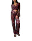 Clo Pants Set in Maroon