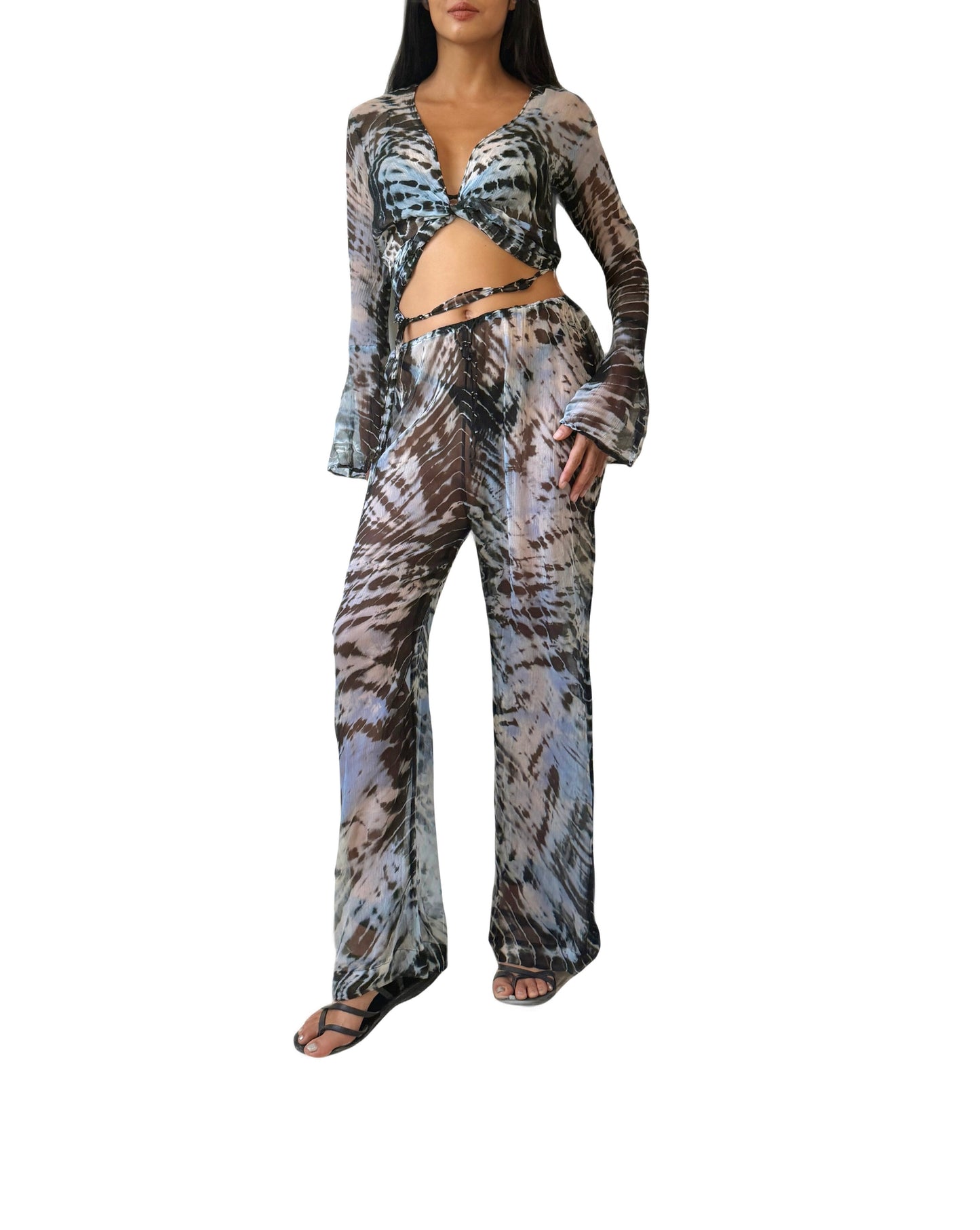 Clo Pants Set in Ocean Blue
