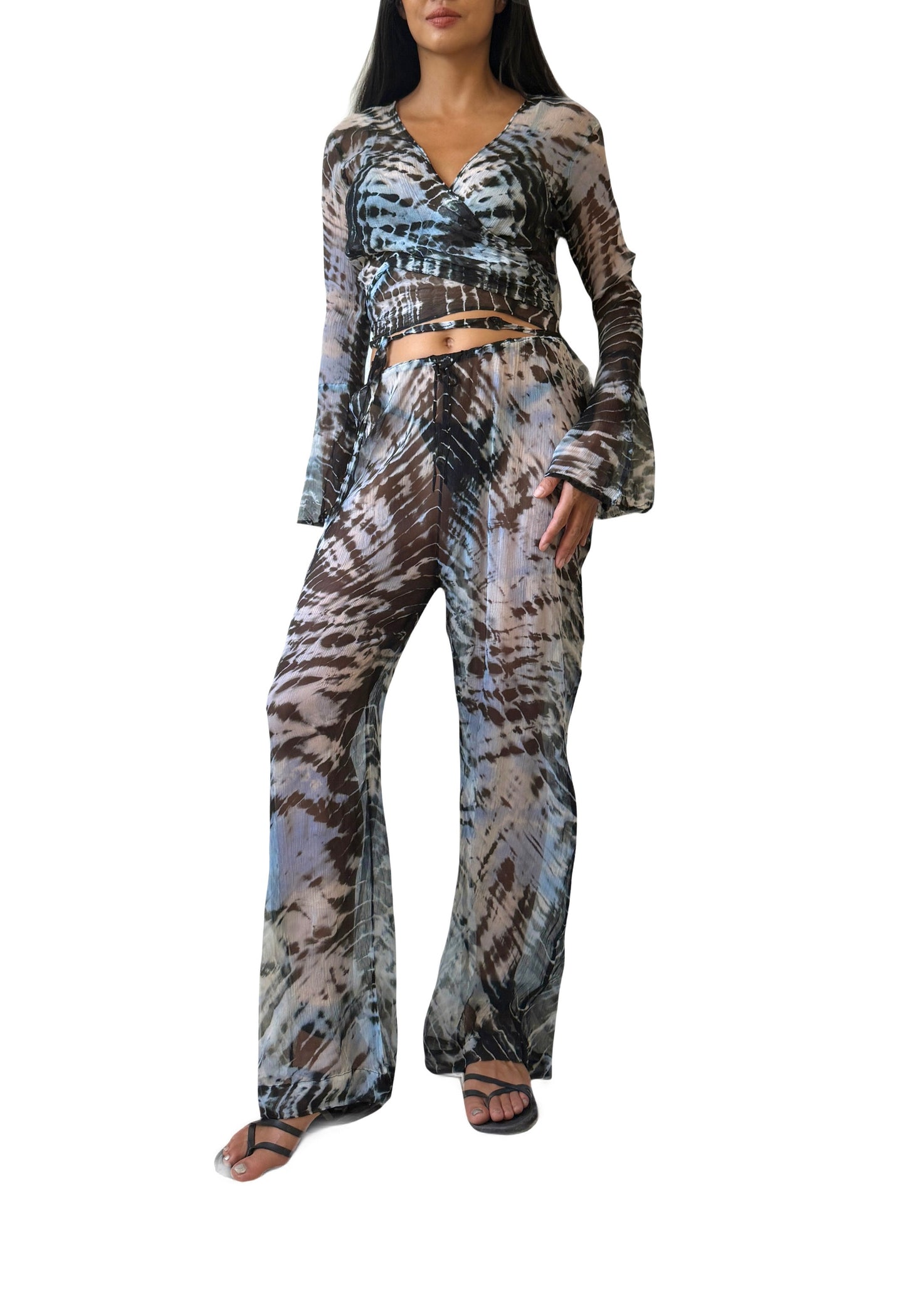 Clo Pants Set in Ocean Blue