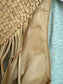 IMPERFECT SAMPLE Long Fringe Woven Purse in Sand