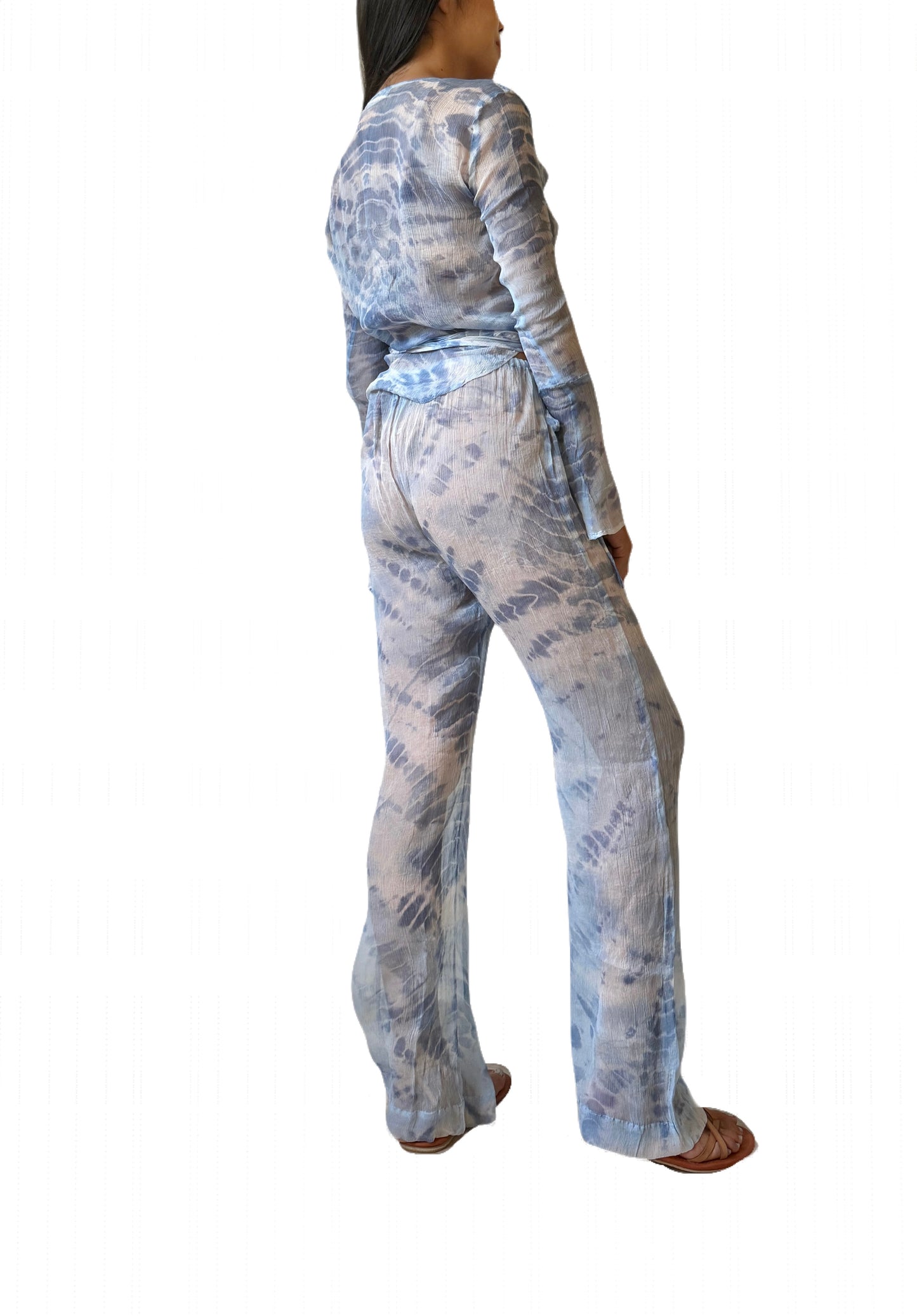 Clo Pants Set in Sky Blue