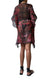 Azure Kaftan Dress in Maroon