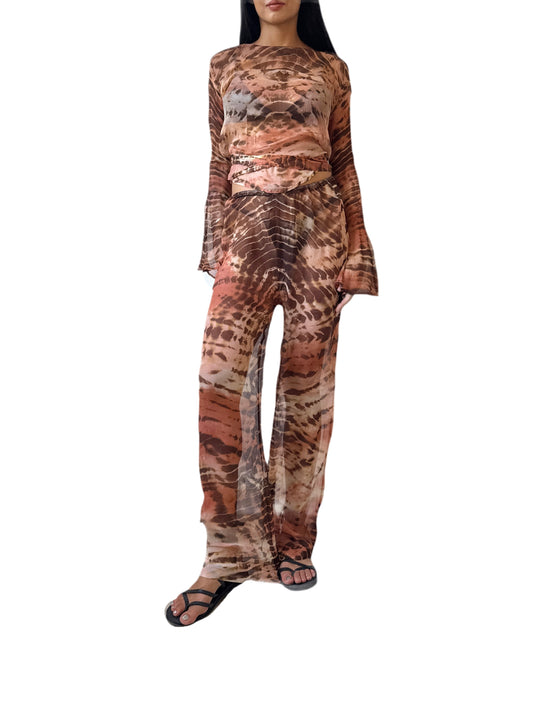 Clo Pants Set in Rose Rust