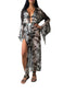 Long Kimono in Black/White