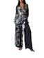 Long Kimono in Black/White
