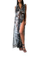 Celeste Kaftan in Black/White