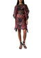 Azure Kaftan Dress in Maroon