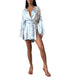 Mar Silk Pants Set in Sky Blue