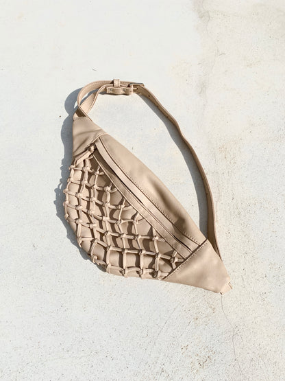 Net Sling Bag in Sand