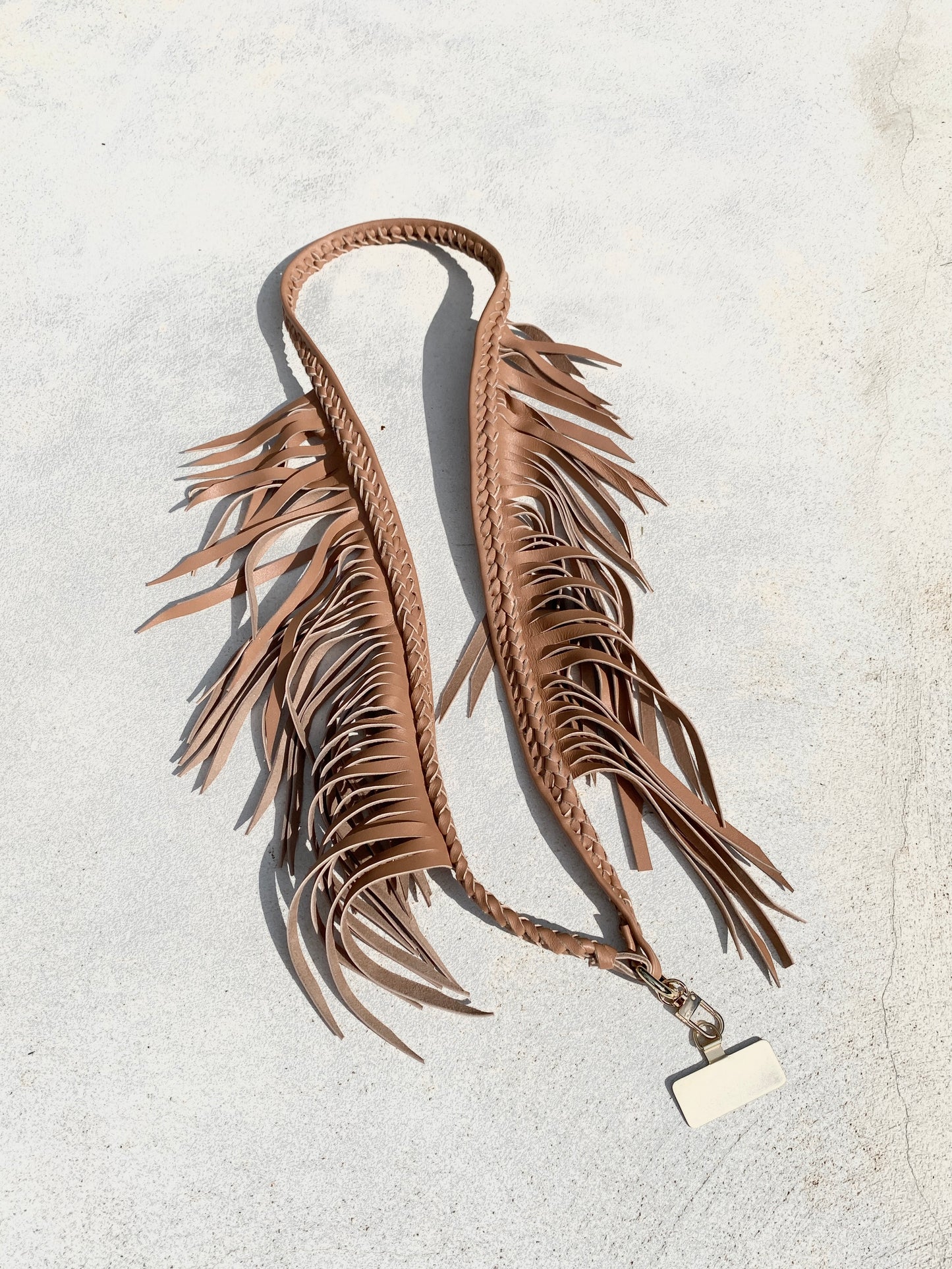 Fringe Leather Phone Strap