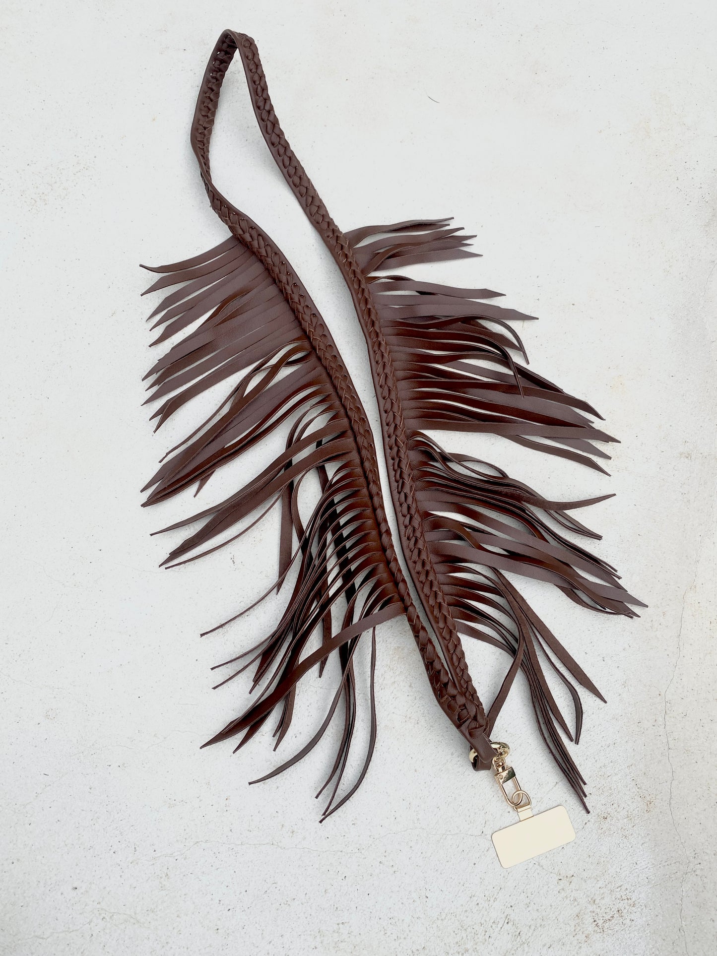 Fringe Leather Phone Strap