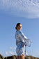 Mar Silk Pants Set in Sky Blue