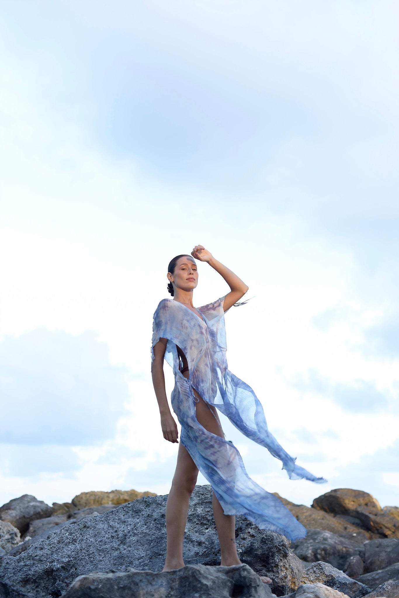 Celeste Kaftan in Sky Blue