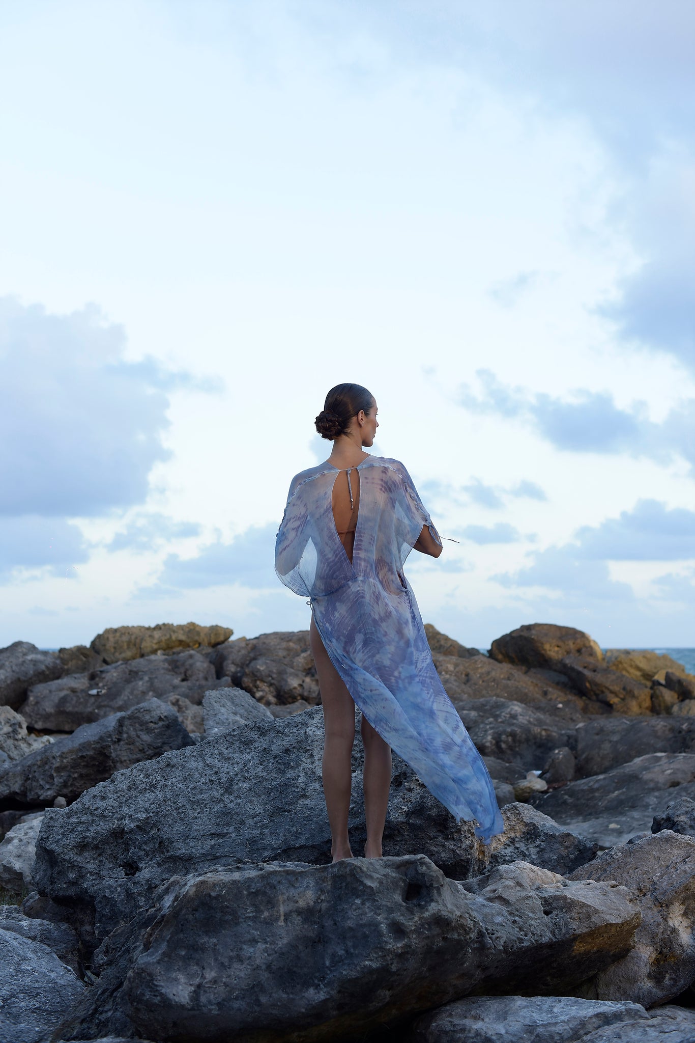 Celeste Kaftan in Sky Blue