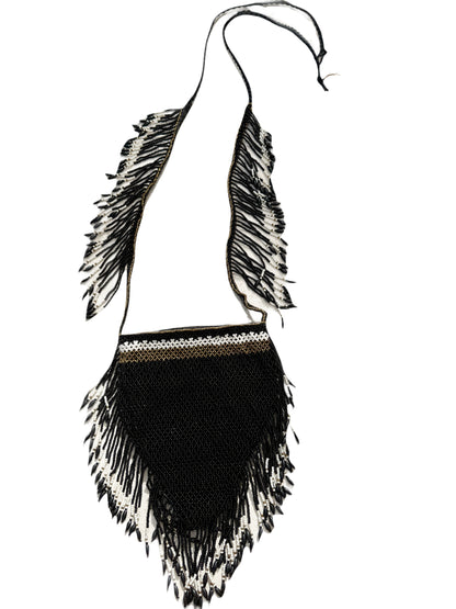 Caye Beaded Bag - Black