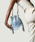 Cloud Blue Beaded Bucket Bag