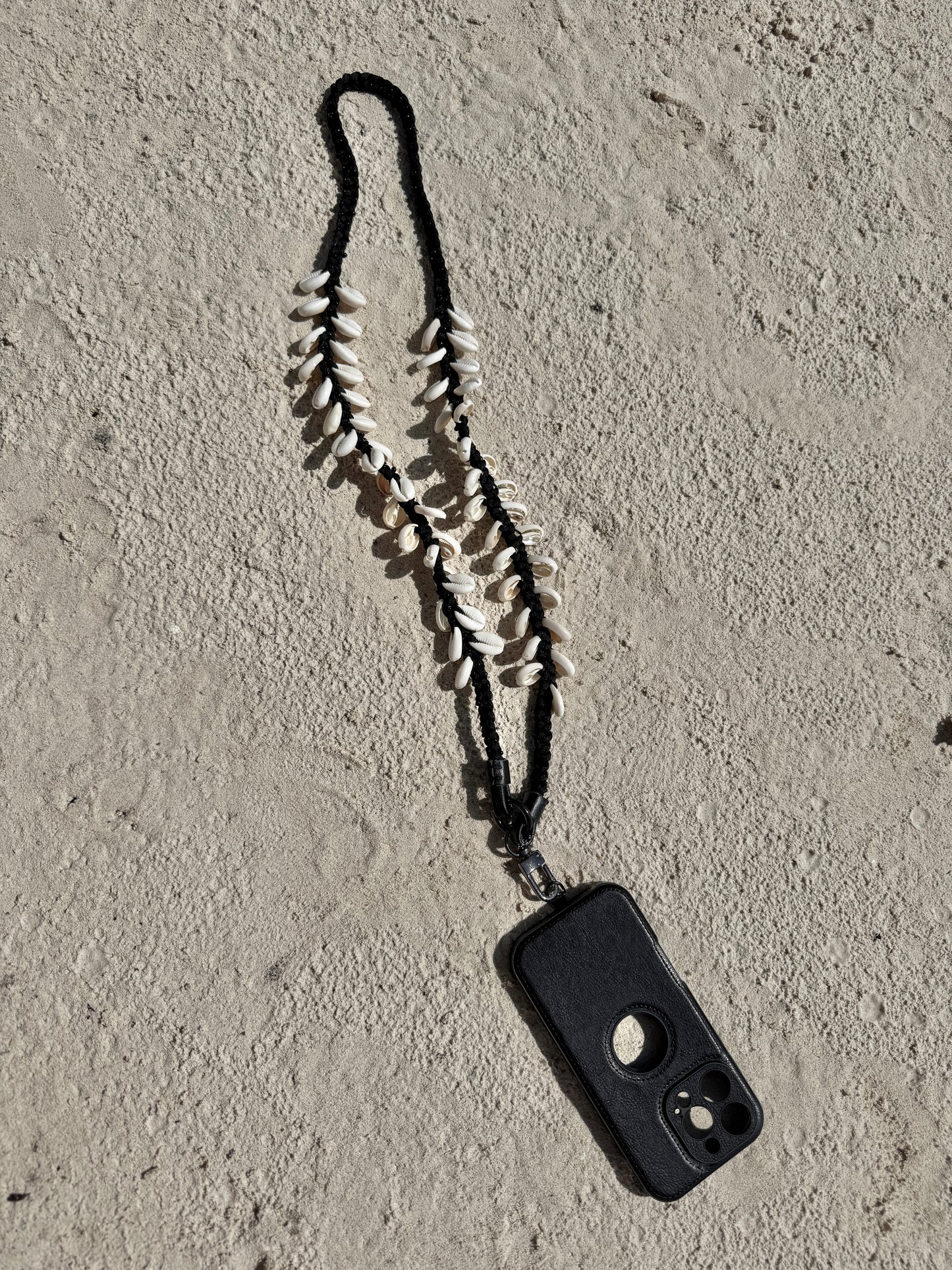 Shell Beaded Phone Necklace